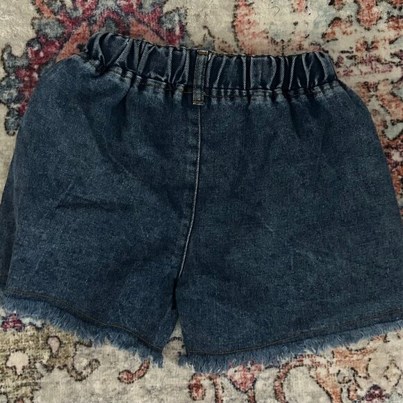 Toddler American Flag Jean Shorts - 5T - Picture 1 of 4